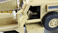 Amerikaans militair leger voertuig MRAP 6x6 1 op 12 RTR met licht, geluid en rook